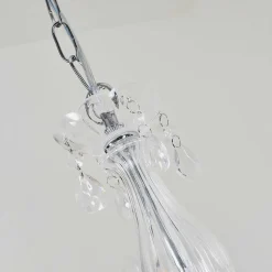 Lustre Malmback Chrome, Transparent, 5 Lumieres