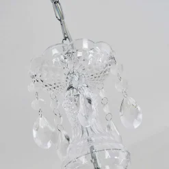 Lustre Malmback Chrome, Transparent, 6 Lumieres