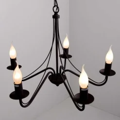 Lustre Reality Rouille, 5 Lumieres