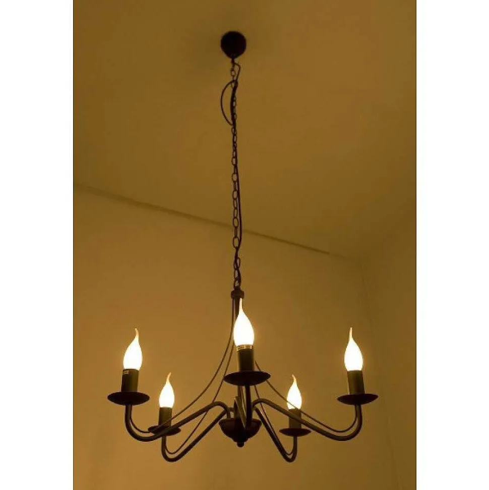 Lustre Reality Rouille, 5 Lumieres