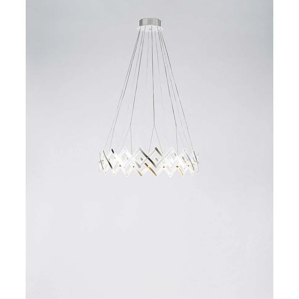 Lustre Serien Lighting Zoom Led Acier Inoxydable, 1 Lumiere