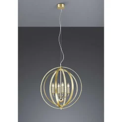Lustre Trio Candela Laiton, 4 Lumieres