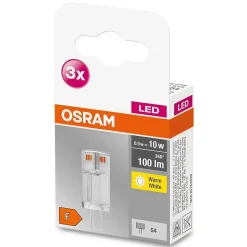 Osram Led Base Pin Set De 3 Ampoules G4 0,9 Watt 2700 Kelvin 100 Lumen