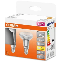 Osram Led Star Lot De 2 E14 1,5 Watt 2700 Kelvin 110 Lumen