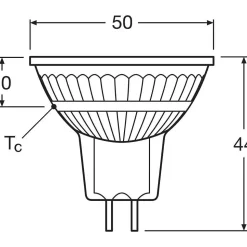 Osram Lot De 2Led Star Gu5.3 6,5 Watt 2700 Kelvin 630 Lumen
