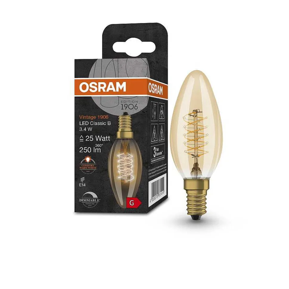 Osram Vintage 1906® Led E14 3,4 Watt 2200 Kelvin 250 Lumen