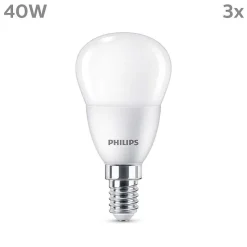 Philips Classic Lot De 3 Led E14 4,9 Watt 2700 Kelvin 470 Lumen