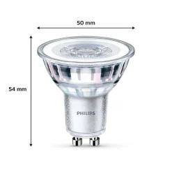 Philips Classic Lot De 6 Led Gu10 4,6 Watt 4000 Kelvin 390 Lumen
