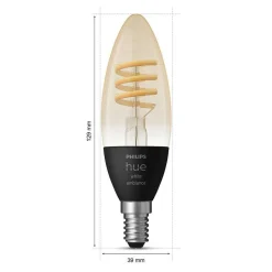 Philips Hue Lot De 2 Led E14 4,6 Watt 2200-4500 Kelvin 350 Lumen