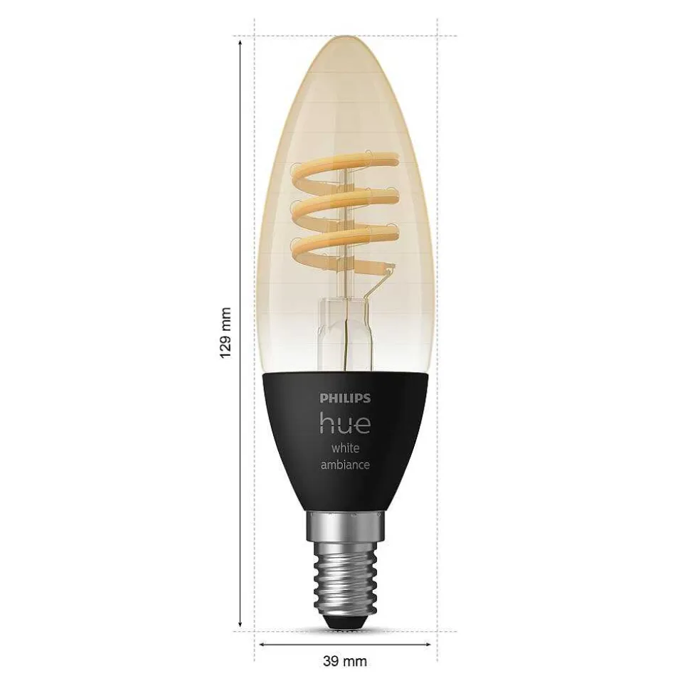 Philips Hue Lot De 2 Led E14 4,6 Watt 2200-4500 Kelvin 350 Lumen