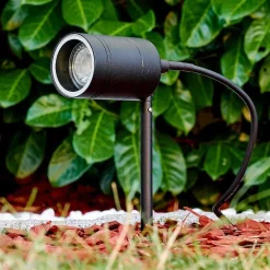 Pique De Terre Froslev Led Noir, 1 Lumiere