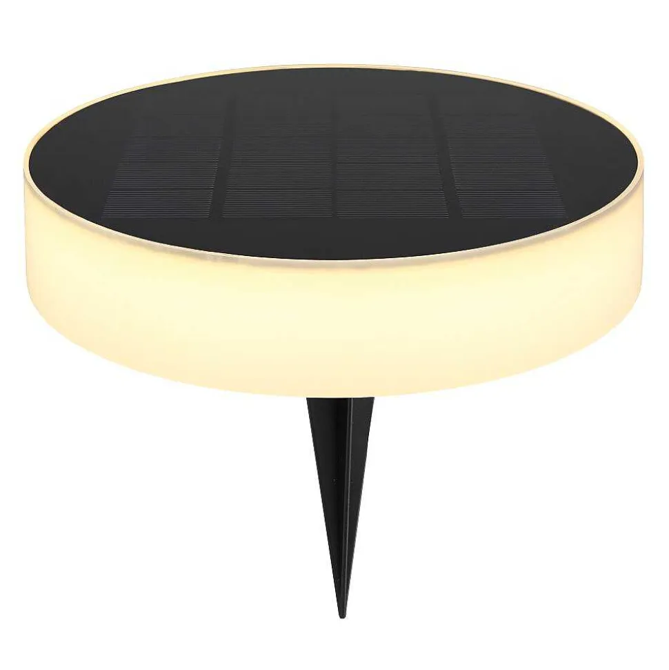 Pique De Terre Globo Solar Led Noir, 1 Lumiere