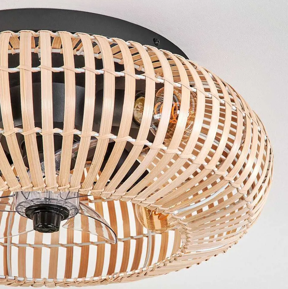 Plafonnier 50 Cm Mulstrand Noir, 4 Lumieres, Telecommandes