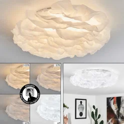 Plafonnier Adegoiva Led Blanc, 1 Lumiere