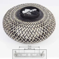 Plafonnier Alavi Noir, 1 Lumiere
