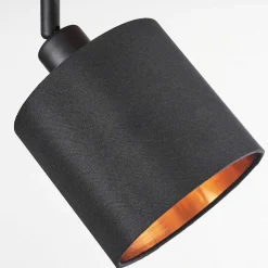 Plafonnier Alsen Bois Fonce, Noir, 2 Lumieres