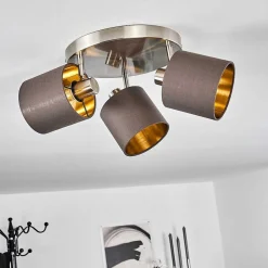 Plafonnier Alsen Nickel Mat, 3 Lumieres
