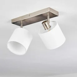 Plafonnier Alsen Nickel Mat, 2 Lumieres