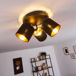 Plafonnier Alsen Noir, 3 Lumieres