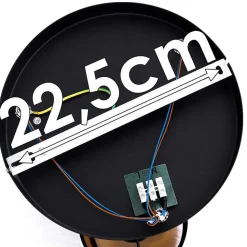 Plafonnier Alsen Noir, 3 Lumieres