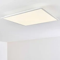 Plafonnier Antria Led Blanc, 1 Lumiere, Telecommandes, Changeur De Couleurs