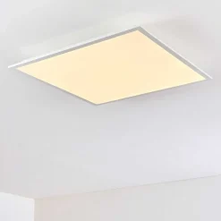 Plafonnier Antria Led Blanc, 1 Lumiere, Telecommandes, Changeur De Couleurs