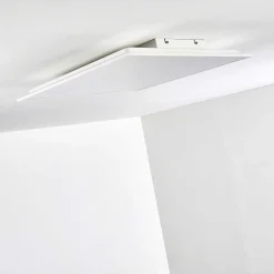 Plafonnier Antria Led Blanc, 1 Lumiere, Telecommandes, Changeur De Couleurs