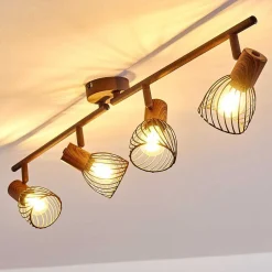 Plafonnier Arjen Brun, Rouille, 4 Lumieres