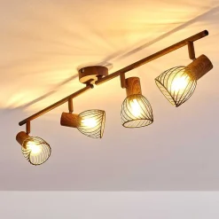 Plafonnier Arjen Brun, Rouille, 4 Lumieres