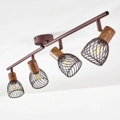 Plafonnier Arjen Brun, Rouille, 4 Lumieres