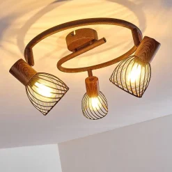 Plafonnier Arjen Rouille, 3 Lumieres
