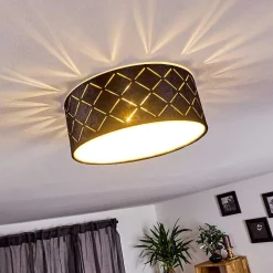 Plafonnier Arnoya Cuivre, Noir, 1 Lumiere