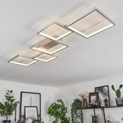 Plafonnier Bacolod Led Argente, 1 Lumiere