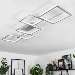 Plafonnier Bacolod Led Argente, 1 Lumiere