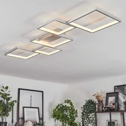 Plafonnier Bacolod Led Argente, 1 Lumiere