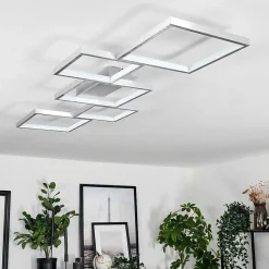 Plafonnier Bacolod Led Argente, 1 Lumiere