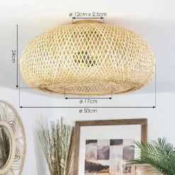 Plafonnier Bauro Ecru, 2 Lumieres