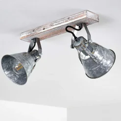 Plafonnier Berkeley Or, Blanc, 2 Lumieres