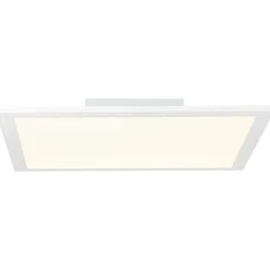 Plafonnier Brilliant Atira Led Blanc, 1 Lumiere, Telecommandes, Changeur De Couleurs