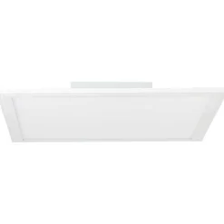 Plafonnier Brilliant Atira Led Blanc, 1 Lumiere, Telecommandes, Changeur De Couleurs
