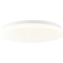 Plafonnier Brilliant Heddy Led Blanc, 1 Lumiere, Telecommandes, Changeur De Couleurs