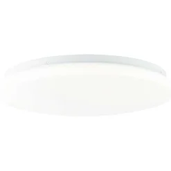 Plafonnier Brilliant Heddy Led Blanc, 1 Lumiere, Telecommandes, Changeur De Couleurs