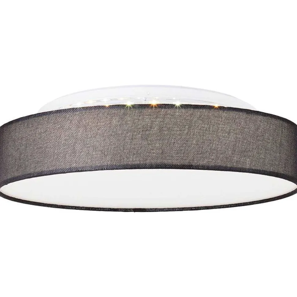 Plafonnier Brilliant Penley Led Blanc, 1 Lumiere, Telecommandes