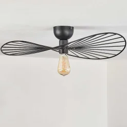 Plafonnier Cacor Noir, 1 Lumiere