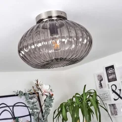 Plafonnier Chapal Nickel Mat, 1 Lumiere