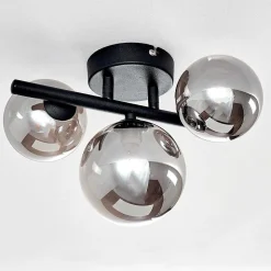 Plafonnier Chariton Noir, 3 Lumieres
