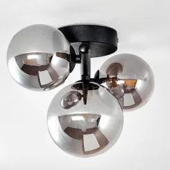Plafonnier Chariton Noir, 3 Lumieres