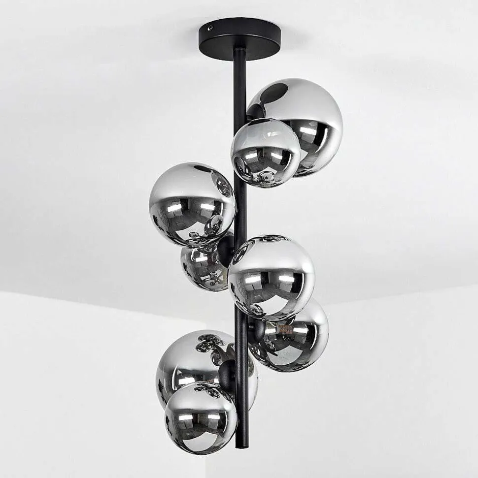 Plafonnier Chehalis Noir, 8 Lumieres