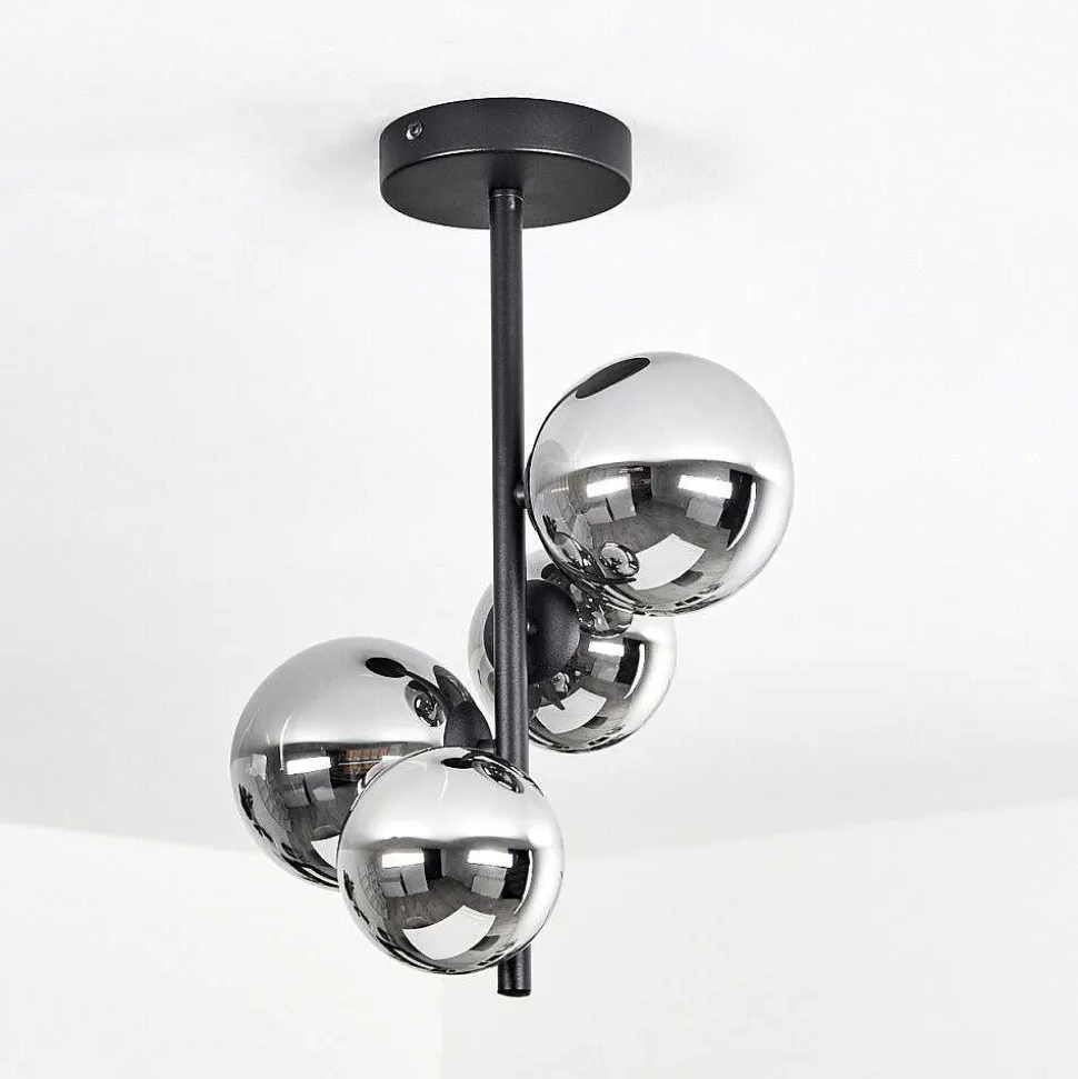 Plafonnier Chehalis Noir, 4 Lumieres