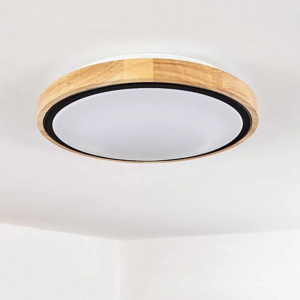 Plafonnier Corinto Led Ecru, Noir, 1 Lumiere